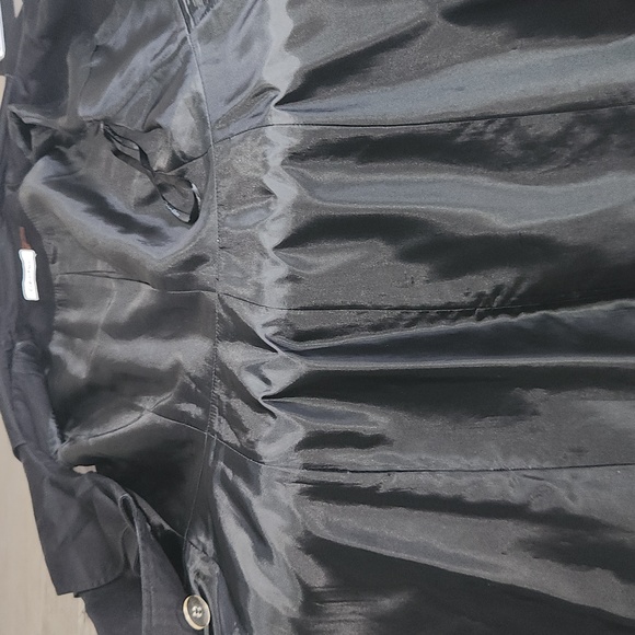 CALVIN KLEIN BLACK SLEEVELESS DRESS RUFFLED NECKLINE SIZE 6 - Picture 12 of 13